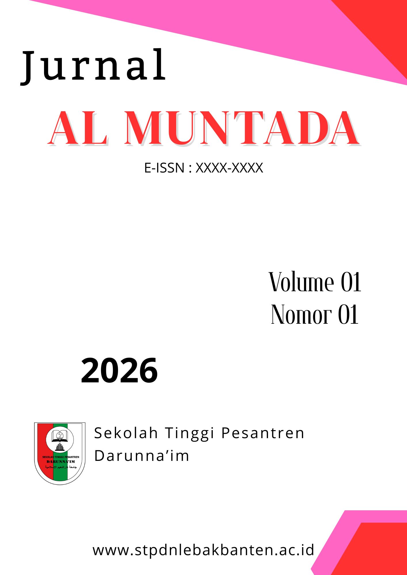 					View Vol. 1 No. 1 (2026): Al - Muntada: Journal of Religion and Islamic Education
				